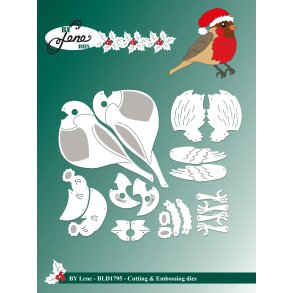 Die Christmas Robin BLD1795 BY LENE