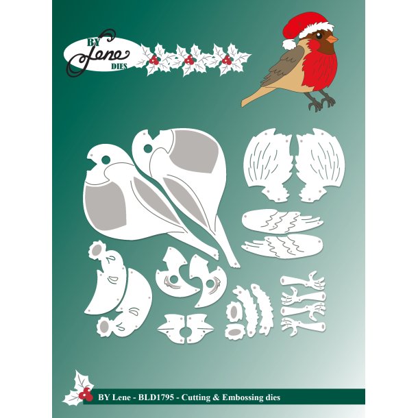 Die Christmas Robin BLD1795 BY LENE