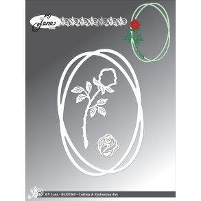 Die Oval frame BLD1860 BY LENE