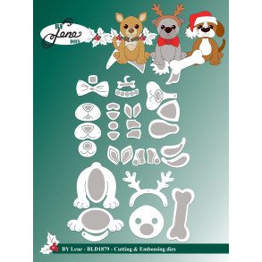 Die Christmas doggies BLD1879 BY LENE 