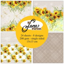 LS BESKRIVELSE Papirblok Almost summer BLP058 15x15cm BY LENE BESTILLINGSVARE