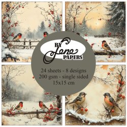 Papirblok Early Christmas BLP067 15x15cm BY LENE 