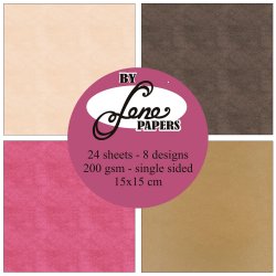 Papirblok Oldfashioned Tones BLP079 15x15cm BY LENE