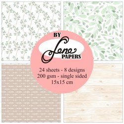 Papirblok Happy Birthday BLP080 15x15cm BY LENE 