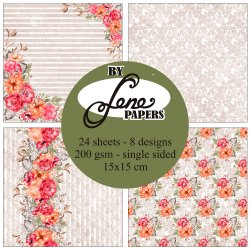 Papirblok Senior Romance BLP081 15x15cm BY LENE
