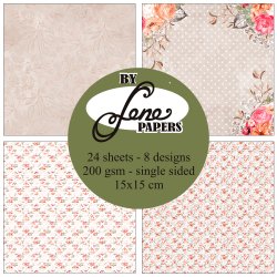 Papirblok Senior Romance BLP081 15x15cm BY LENE