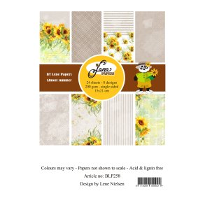 L�S BESKRIVELSE BY LENE papirblok Almost summer A5 BLP258 BESTILLINGSVARE