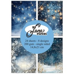 L�S BESKRIVELSE BY LENE papirblok Blue Christmas A5 BLP269 BY LENE BESTILLINGSVARER