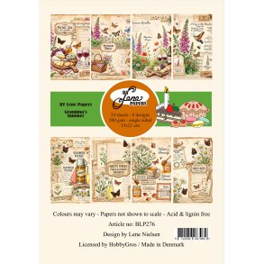 BY LENE papirblok Grandma's Summer A5 BLP276 