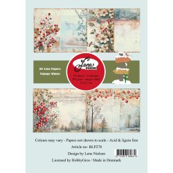 BY LENE papirblok Vintage Winter A5 BLP278