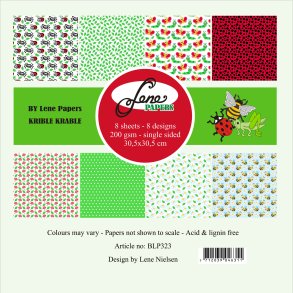 LS BESKRIVELSE BY LENE Papirblok BLP323 Krible Krable 30x30cm BESTILLINGSVARE