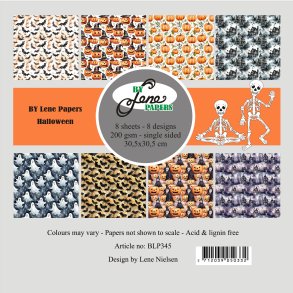 L�S BESKRIVELSE BY LENE papirblok Halloween 30,5x30,5cm BLP345 BESTILLINGSVARE