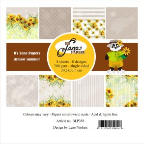 L�S BESKRIVELSE Papirblok Almost summer BLP358 30,5x30,5cm BY LENE BESTILLINGSVARE
