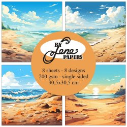 LS BESKRIVELSE Papirblok Fantastic Beach BLP366 30,5x30,5cm BY LENE BESTILLINGSVARE