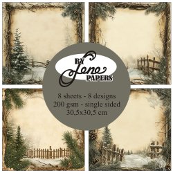 LS BESKRIVELSE Papirblok Early Christmas BLP367 30,5x30,5cm BY LENE BESTILLINGSVARE