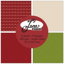 Papirblok Christmas Tones BLP369 30,5x30,5cm BY LENE FORUDBESTILLING P LAGER D. 17/9 EFTERMIDDAG