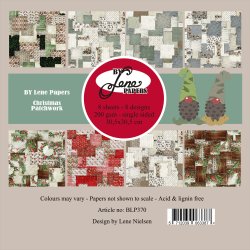 Papirblok BLP370 Christmas Patchwork 30,5x30,5cm BY LENE
