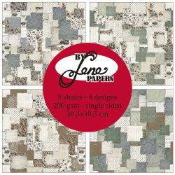 Papirblok BLP370 Christmas Patchwork 30,5x30,5cm BY LENE