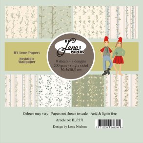Papirblok BLP371 Nostalgic Wallpaper 30,5x30,5cm BY LENE xxx
