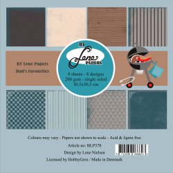L�S BEM�RKNINGER Papirblok Dad's Favourites BLP378 30,5x30,5cm BY LENE BESTILLINGSVARE