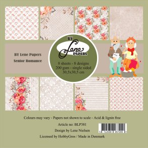 L�S BEM�RKNINGER Papirblok Senior Romance BLP381 30,5x30,5cm BY LENE BESTILLINGSVARE