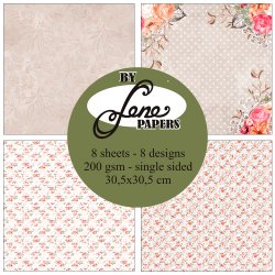 L�S BEM�RKNINGER Papirblok Senior Romance BLP381 30,5x30,5cm BY LENE BESTILLINGSVARE