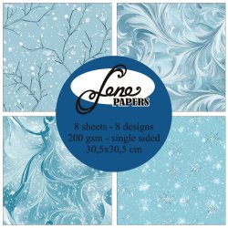 Papirblok Winter Fantasy BLP387 30,5x30,5cm BY LENE FORUDBESTILLING P� LAGER D. 16/9