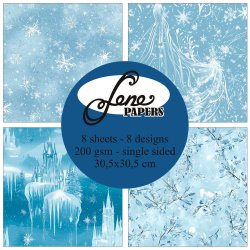 Papirblok Winter Fantasy BLP387 30,5x30,5cm BY LENE FORUDBESTILLING P� LAGER D. 16/9