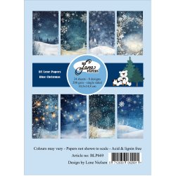 BY LENE papirblok Blue Christmas A6 BLP669 BY LENE