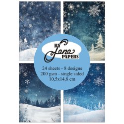 BY LENE papirblok Blue Christmas A6 BLP669 BY LENE