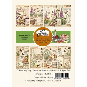 BY LENE papirblok Grandma's Summer A6 BLP676