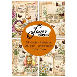 BY LENE papirblok Grandma's Summer A6 BLP676