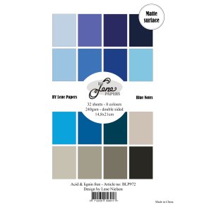 Papirblok Solid Blue Notes BLP972 A5 32ark BY LENE 