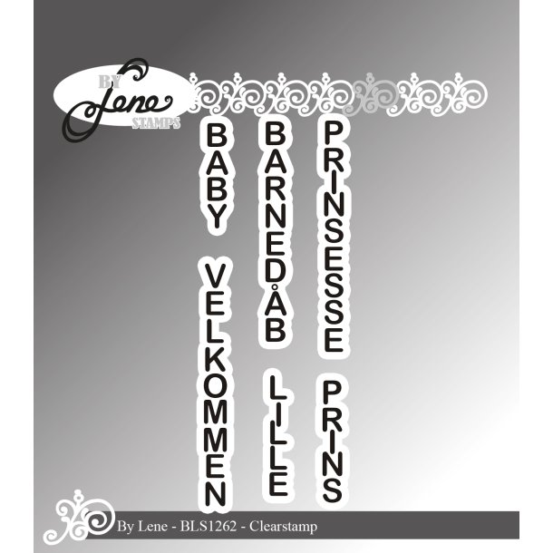 BY LENE Stempel Danske tekster BLS1262 ST20