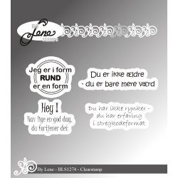 Akrylstempel A7 Danske tekster BLS1274 BY LENE