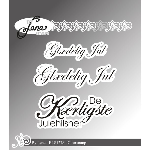 Akrylstempel Danske tekster BLS1278 BY LENE 