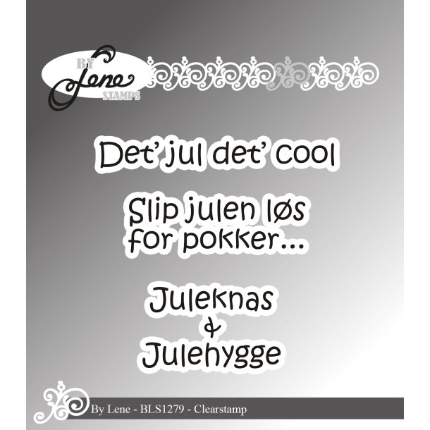 Akrylstempel Danske tekster BLS1279 BY LENE 