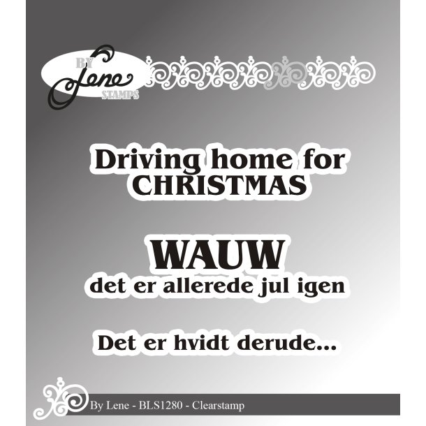Akrylstempel Danske tekster BLS1280 BY LENE 