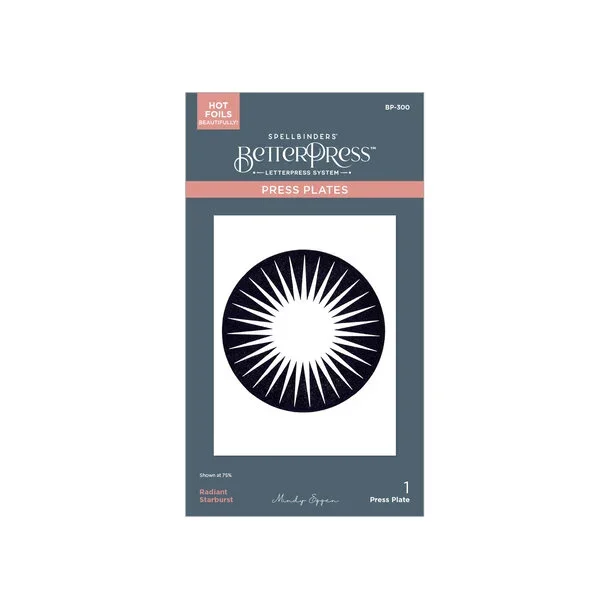 Classic Road Legends BetterPress Plate Radiant Starburst (BP-300)