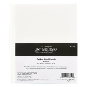 Better Press Cotton 8 1/2 x 11 Inch Sheets Porcelain (25pcs) (BPC-008)