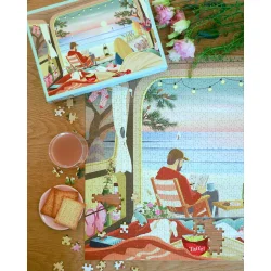 CAMPER BY THE OCEAN - puslespil med 1000 brikker Vissevasse