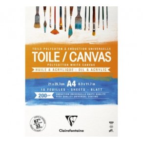 Canvas i blok 200 gr. A4