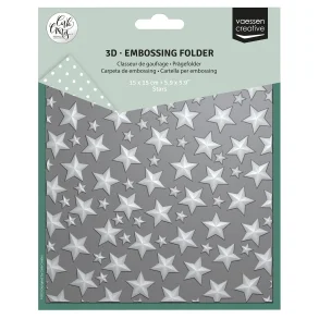 Embossingfolder Stars vaessen creative 15x15cm