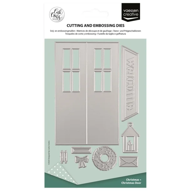 Die by Carla Creates Christmas Door 9pcs