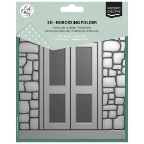 Embossing Folder by Carla Creates Christmas Door 5.9x5.9