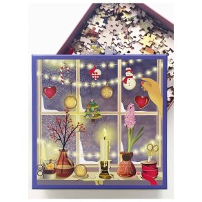 Puslespil Christmas Window 500 brikker Vissevasse