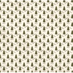 Designpapir Juletrer 30,5 x 30,5 cm - Luna Hobby