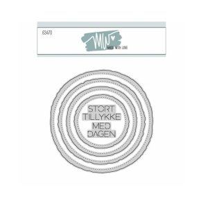 Die Made With Love Deckle Edge Circles 