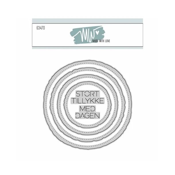 Die Made With Love Deckle Edge Circles 