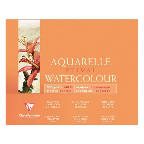 Clairefontaine akvarelblok 24 x 30 cm PK-96571